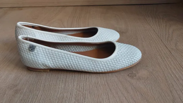 Bailarinas POPA blancas tejidas