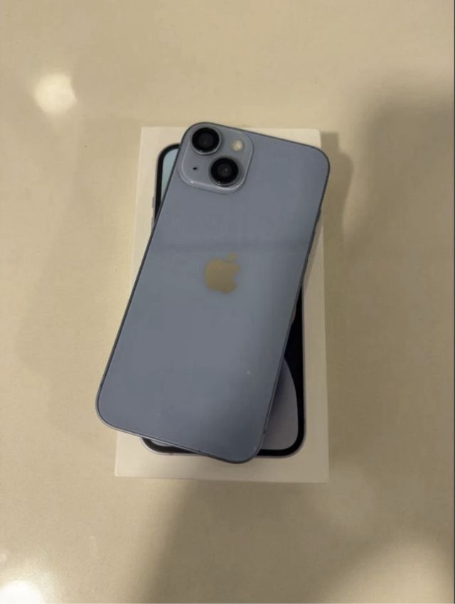 iPhone 14 100% batería 128gb celeste