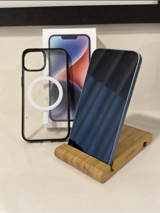 iPhone 14 100% batería 128gb celeste