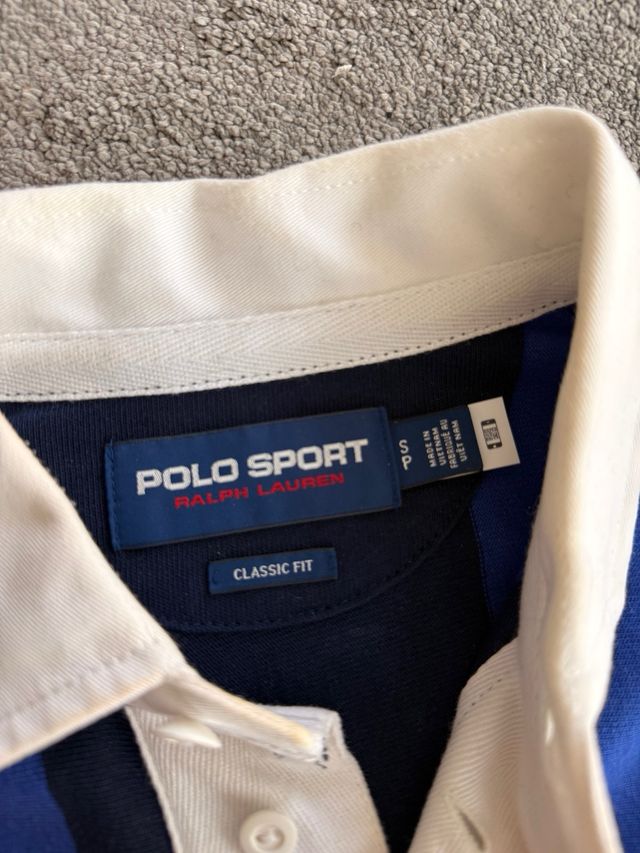 Polo Rugby Ralph Lauren Sport talla S Retro