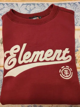 Sudadera Element Talla L Roja
