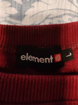 Sudadera Element Talla L Roja