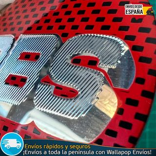 Emblema BBS 56mm Aluminio Pegatina Llanta Tapacubo