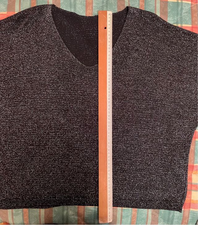 Jersey plateado y negro