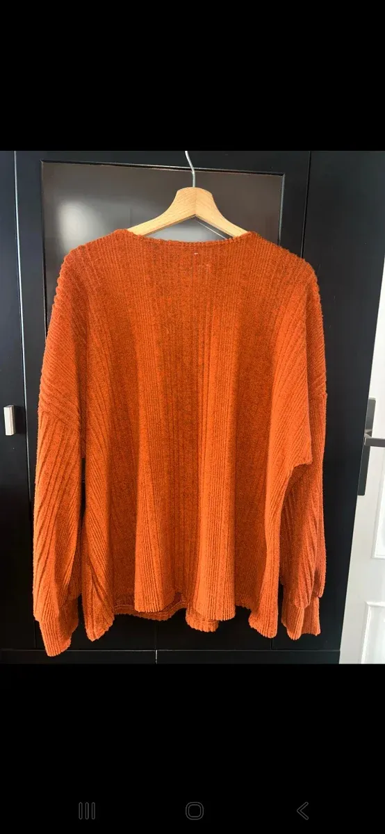 Jersey naranja con encaje talla 2XL