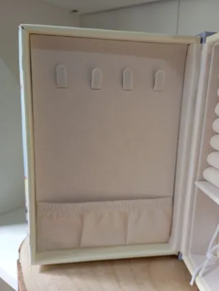 Portagioie a Libro Fiori Blu e Rosa