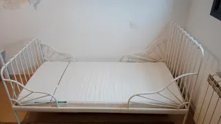 Cama infantil extensible Ikea + somier + colchón