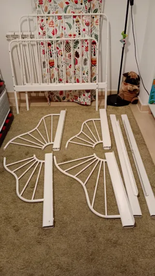 Cama infantil extensible Ikea + somier + colchón