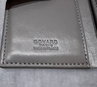 Tarjetero Goyard Negro/Gris