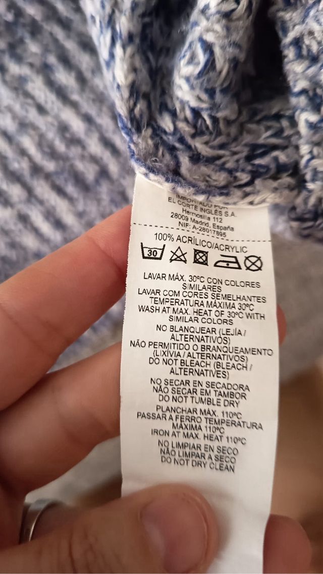 Jersey Green Coast azul y gris