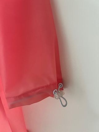 Chubasquero rosa transparente Talla S