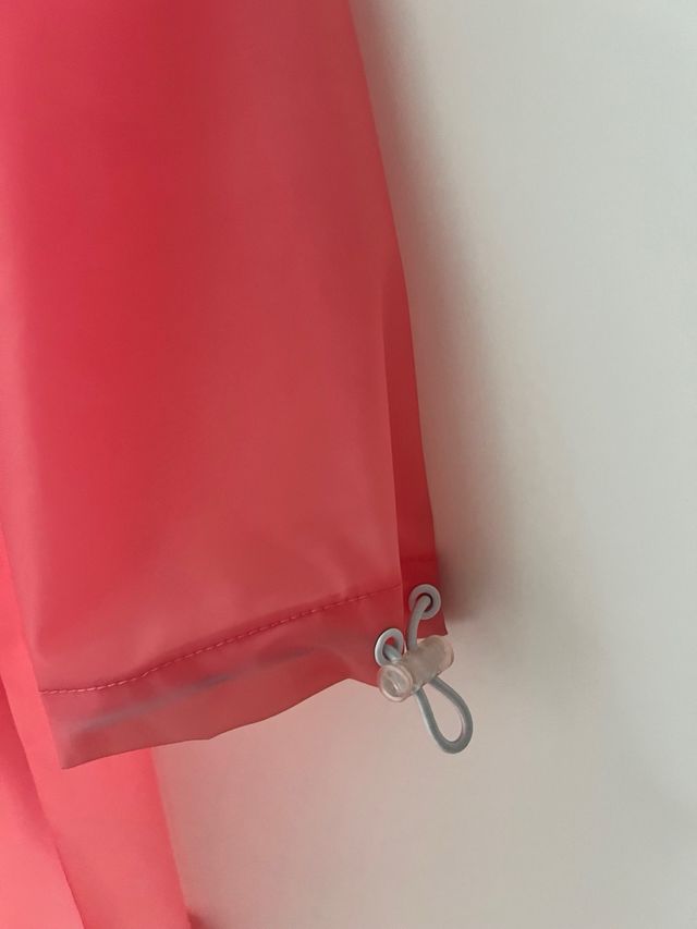 Chubasquero rosa transparente Talla S