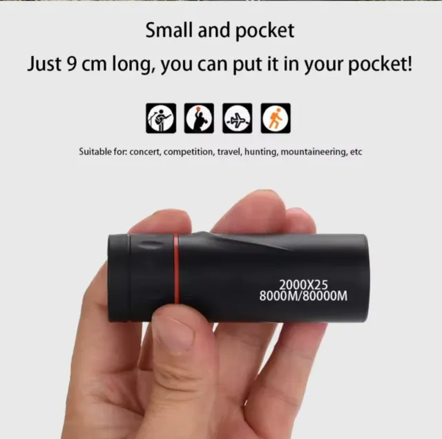 Monocular HD 2000x25