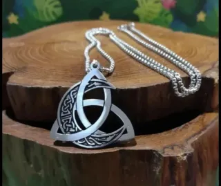 Colgante Acero Luna Celta Vikingo