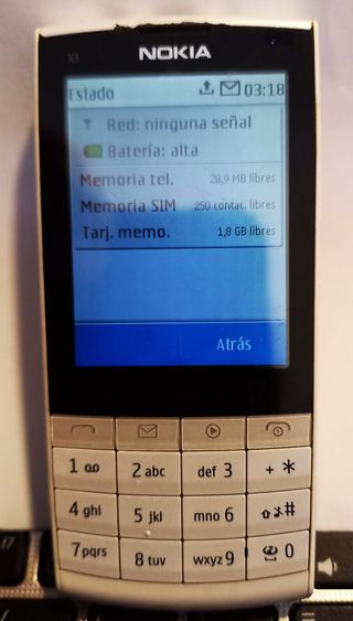Telefono Nokia X3-02 Argento e Nero
