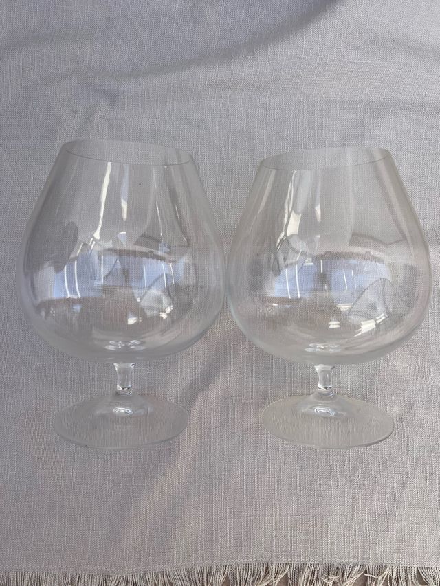2 Copas de cristal grandes