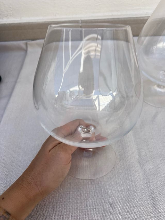 2 Copas de cristal grandes