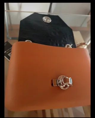 Borsetta O bag donna marrone/arancio