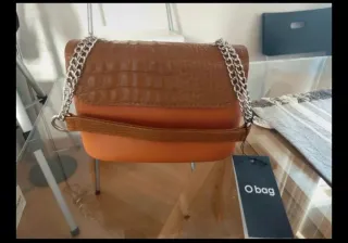 Borsetta O bag donna marrone/arancio