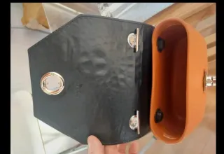 Borsetta O bag donna marrone/arancio