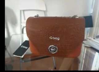 Borsetta O bag donna marrone/arancio