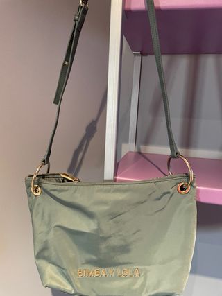 Bolso Bimba y Lola verde y dorado