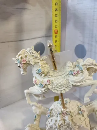 Caballito Mecedora Musical Blanco