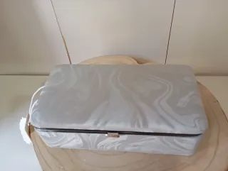 Portagioie Tascabile Argento e Bianco