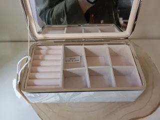 Portagioie Tascabile Argento e Bianco