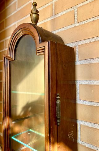 Vintage Italian Wall Curio Cabinet