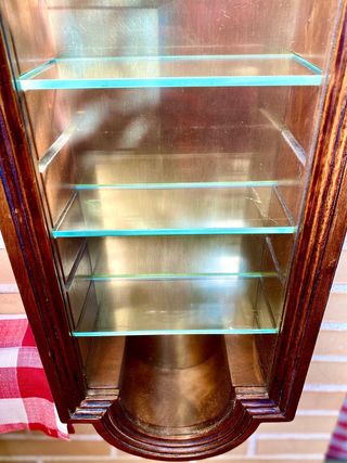 Vintage Italian Wall Curio Cabinet