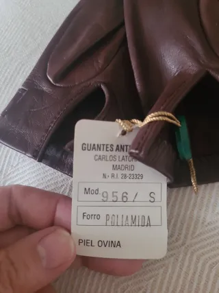 Guantes de Piel Marrones Chanel