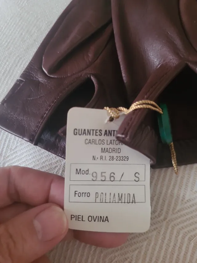 Guantes de Piel Marrones Chanel