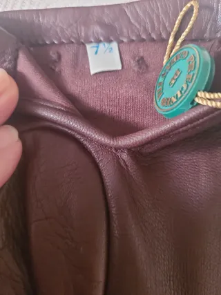 Guantes de Piel Marrones Chanel