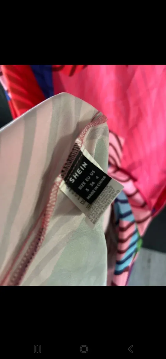 Vestido largo estampado multicolor Talla S