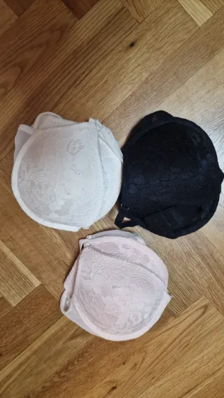 Pack 3 Sujetadores Push Up Encaje