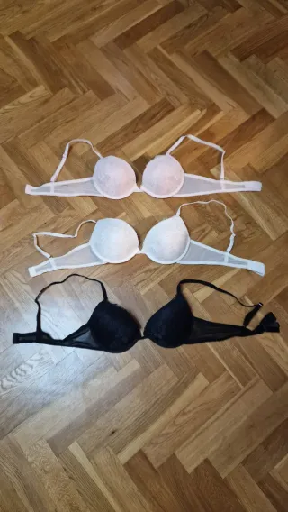 Pack 3 Sujetadores Push Up Encaje