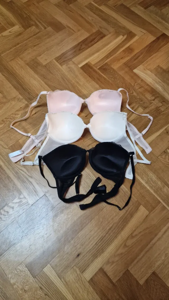 Pack 3 Sujetadores Push Up Encaje