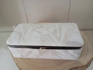 Portagioie Tascabile Beige e Bianco