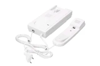 Citofono Monofamiliare Bianco 1 Cornetta Apri canc