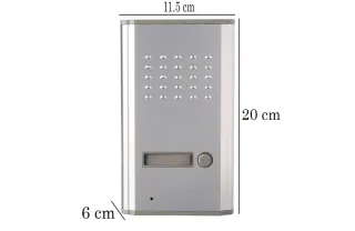 Citofono Monofamiliare Bianco 1 Cornetta Apri canc