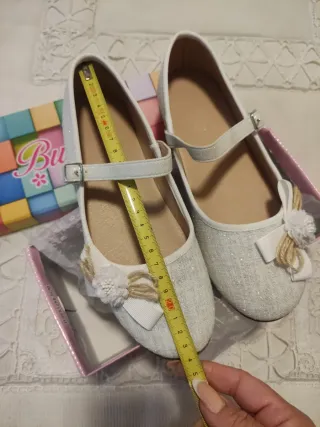 Zapatos de ceremonia blancos talla 37