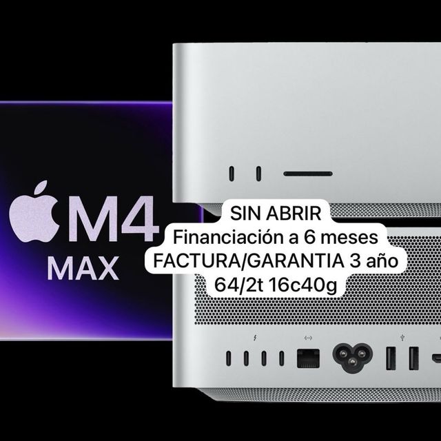 Mac Studio M4 Max 64GB 2TB PRECINTADO