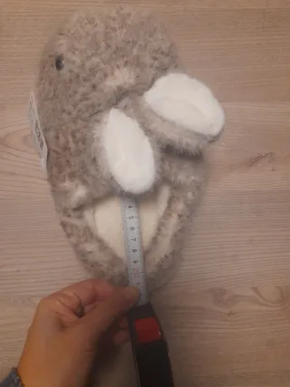 Zapatillas niña conejo peluche suave