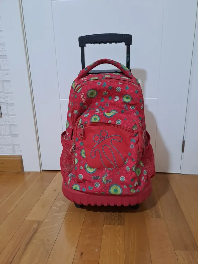 Mochila Totto con ruedas para niña