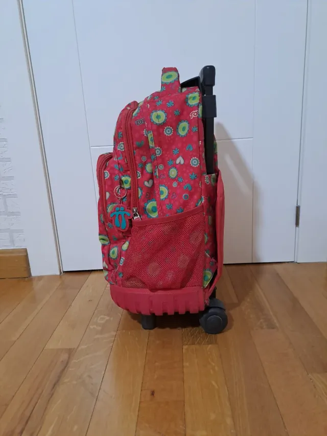 Mochila Totto con ruedas para niña