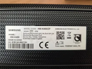 Barra Sonido Samsung HW K45 ZF 2.1 300W