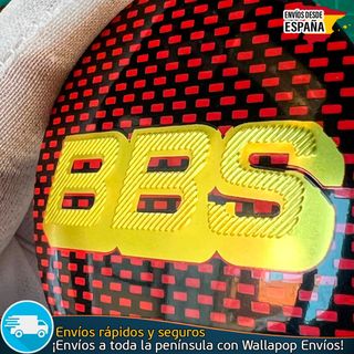 Emblema BBS 56mm Aluminio Pegatina Llanta Tapacubo
