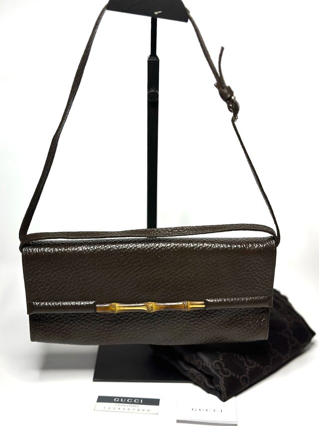 Bolso Gucci Bamboo Marrón Dorado