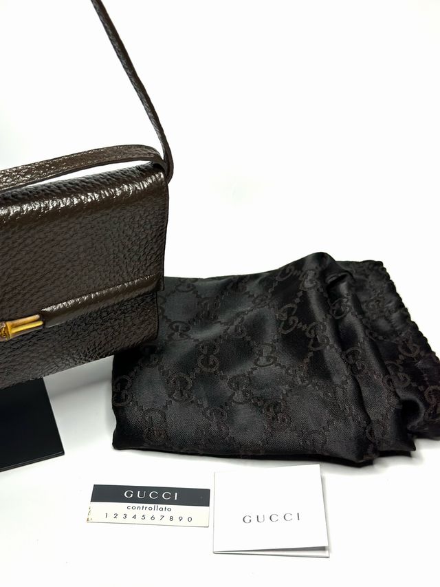 Bolso Gucci Bamboo Marrón Dorado